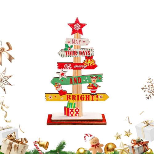 yakermur Weihnachtsdekoration | Holzschild für Weihnachtstisch | rustikale Tischdekoration für Kamin, Regal, Bauernhof yakermur Weihnachtsdekoration | Holzschild für Weihnachtstisch | rustikale Tischdekoration für Kamin, Regal, Bauernhof von yakermur