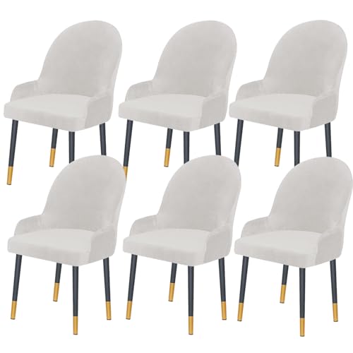 yampiyt Samt Stuhlhussen für Esszimmerstühle 2/4/6er Set Gebogene Stuhlhusse Modern, Abnehmbarer Esszimmerstuhlbezug mit elastischem Boden, Weicher Stuhlbezug für Esszimmer Bankett yampiyt Samt Stuhlhussen für Esszimmerstühle 2/4/6er Set Gebogene Stuhlhusse Modern, Abnehmbarer Esszimmerstuhlbezug mit elastischem Boden, Weicher Stuhlbezug für Esszimmer Bankett von yampiyt