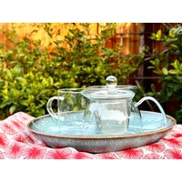 Wärmebeständige Glas Teekanne Und Tasse Set Mit Infuser-Ablaufer von yanghaiying