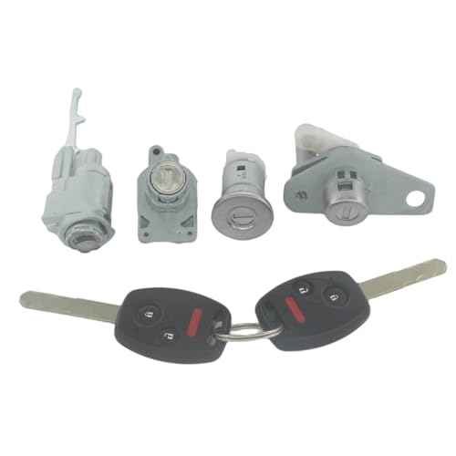 Fit for H0NDA CIVIC 06-08 AL243 ZÜNDSCHLOSS TÜRSCHLOSS BARREL KOFFERRAUMSCHLOSS TANKDECKELSCHLOSS 2-TASTEN-SCHLÜSSEL(4PCS-2-PANIC) von yangwu99
