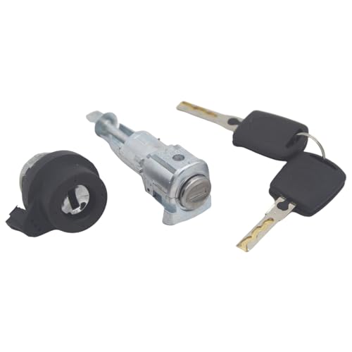 Fit for SKODA OCTAVIA 2005-2008 AL196 6Y0898167E 1Z0837167C VOLLEN SATZ ZÜNDSCHALTER LINKS TÜRSCHLOSS BARREL ZYLINDER(2pcs Lock Set) von yangwu99