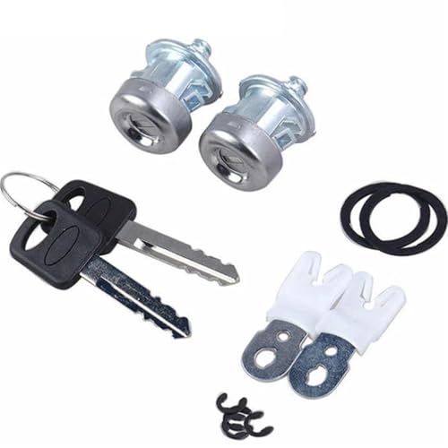 Passend for Ford F350 F150 F250 mit 2 Schlüsseln OE: 7C3Z-1521990-A 7C3Z1521990A Auto-Türschloss-Zylinderlauf von yangwu99