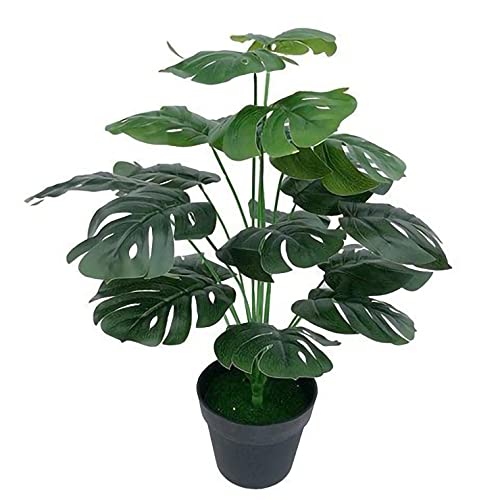 yanka-style Künstliche Mini Monstera mit Topf ca. 60 cm hoch Kunstpflanze künstliche Pflanze Kunstbaum Baum Bäumchen Blume Deko Dekoration Geschenk (JWS2063-6) von yanka-style