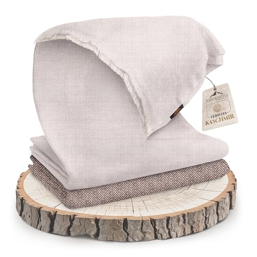 yanopurna Kaschmirdecke – Handgewebte Sofaüberwurf Decke aus 100% Kaschmirwolle – 135 x 270 cm Weiche und gemütliche Kuscheldecke für Couch und Stuhl – Hergestellt in Nepal von yanopurna