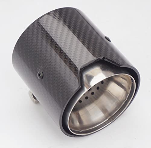Auspuffblenden Für BMW 3er 4er Serie Auspuffblenden M Schalldämpferrohr 1 Stück In 60mm/63mm/67mm/70mm Out 93mm Länge 90mm Auspuffrohr (Farbe : C IN67-OUT 93mm) von yantutu