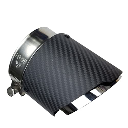 Auspuffblenden ID 86mm OD 101mm Auto Twill Matte Carbon Endrohr Schalldämpfer Endrohr Für BMW Für X5 Für E53 Für E70 Für X6 Für E71 Auspuffrohr von yantutu