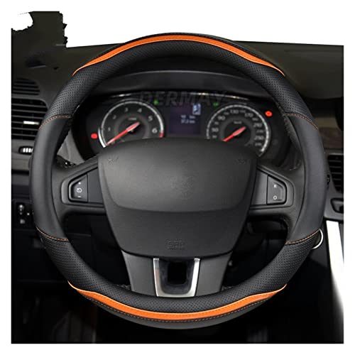 Auto Lenkradbezug Für Renault Für Megane 3 III Für Megane CC Scala Auto Lenkradabdeckung Mikrofaser Leder + Kohlefaser Mode Lenkrad Abdeckung (Farbe : 6) von yantutu