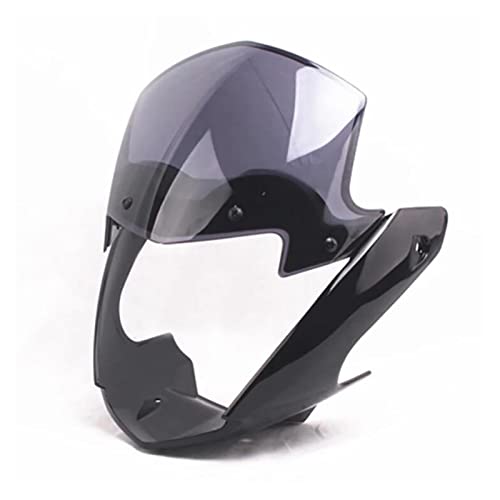 Motorrad Windschild Für Yamaha für YBR 125 2014 2015 2016-2017 Scheinwerferverkleidung Schutzhülle Windschutzscheibe mit Zubehör transparent Spoiler Luftabweiser (Farbe : 1 Set.) von yantutu
