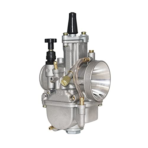 Vergaser Universal FÜR Keihin FÜR Koso FÜR Oko Motorrad FÜR PWK Vergaser 21 24 26 28 30 32 34mm Mit Power Jet Für Rennmotor FÜR 2T 4T Vergaseranlagen (Größe : 28mm) von yantutu