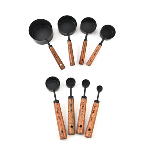 8 Edelstahl-Messlöffel, Esslöffel, kleine Tassen, Kaffeeschaufeln für Kaffee, Tee, Zucker, Milch, Backwerkzeug, Schaufeln, Küchenwerkzeug 8 Edelstahl-Messlöffel, Esslöffel, kleine Tassen, Kaffeeschaufeln für Kaffee, Tee, Zucker, Milch, Backwerkzeug, Schaufeln, Küchenwerkzeug von yanwuwa