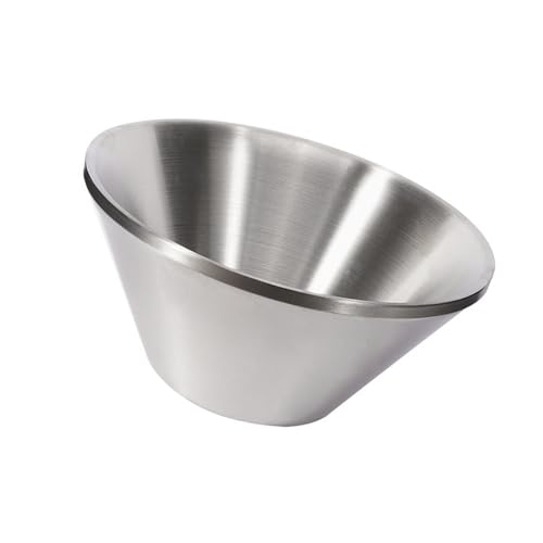 Dessertschalen aus Edelstahl, doppelwandig, isoliert, Suppenschüssel, Küche, Servierschüssel, einfach zu bedienen, doppelwandig, isoliert, Metall, Suppe, Küche, Servieren von yanwuwa
