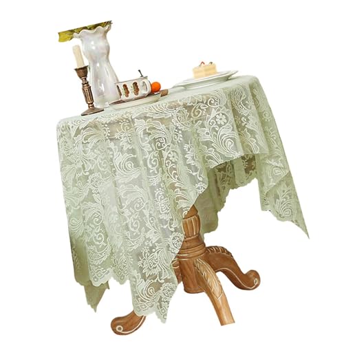 Elegante Spitzen-Tischdecke, zarter Ausschnitt, Premium-Polyester-Stoff für Bankette, Party, Heimdekoration, Heimdekoration von yanwuwa