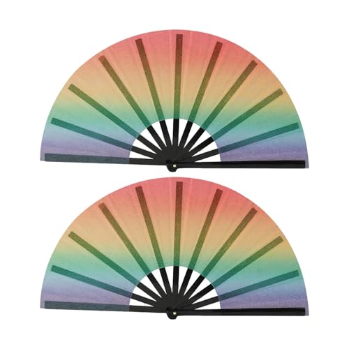 Glitters Faltbarer Handventilator KungFu Ventilator für Konzerte Partys Tragbarkeit Funkelndes Design Fan für Party Essential Glitters Faltbarer Handventilator KungFu Ventilator für Konzerte Partys Tragbarkeit Funkelndes Design Fan für Party Essential von yanwuwa