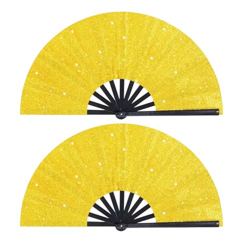 Glitters Faltbarer Handventilator KungFu Ventilator für Konzerte Partys Tragbarkeit Funkelndes Design Fan für Party Essential Glitters Faltbarer Handventilator KungFu Ventilator für Konzerte Partys Tragbarkeit Funkelndes Design Fan für Party Essential von yanwuwa