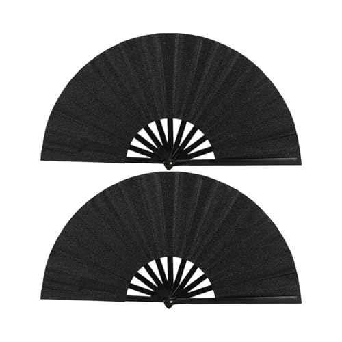 Glitters Faltbarer Handventilator KungFu Ventilator für Konzerte Partys Tragbarkeit Funkelndes Design Fan für Party Essential Glitters Faltbarer Handventilator KungFu Ventilator für Konzerte Partys Tragbarkeit Funkelndes Design Fan für Party Essential von yanwuwa