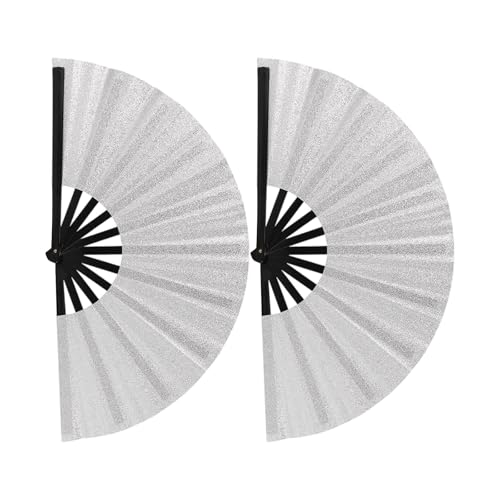 Glitters Faltbarer Handventilator KungFu Ventilator für Konzerte Partys Tragbarkeit Funkelndes Design Fan für Party Essential Glitters Faltbarer Handventilator KungFu Ventilator für Konzerte Partys Tragbarkeit Funkelndes Design Fan für Party Essential von yanwuwa