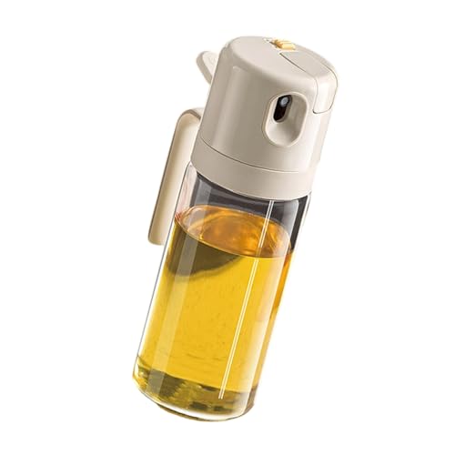 Ölspenderflasche in Lebensmittelqualität, 550 ml Fassungsvermögen, Doppelmodus-Sprüher für Rezepte mit niedrigem Öl, Doppelfunktionsspender von yanwuwa