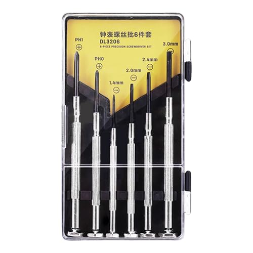 Precisions Schraubendreher Set 6 Stück Klein Profi für Brillen Sonnenbrillen Uhr Präzisionsset Precisions Schraubendreher Set 6 Stück Klein Profi für Brillen Sonnenbrillen Uhr Präzisionsset von yanwuwa