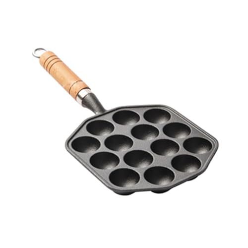 Professionelles Takoyaki-Kochgeschirr mit 14 Löchern, Eisenpfanne, nicht beschichtet, Oktopus-Kugelmacher, Platte für Zuhause, Küche, Takoyaki-Pfanne zum Kochen im Freien Professionelles Takoyaki-Kochgeschirr mit 14 Löchern, Eisenpfanne, nicht beschichtet, Oktopus-Kugelmacher, Platte für Zuhause, Küche, Takoyaki-Pfanne zum Kochen im Freien von yanwuwa
