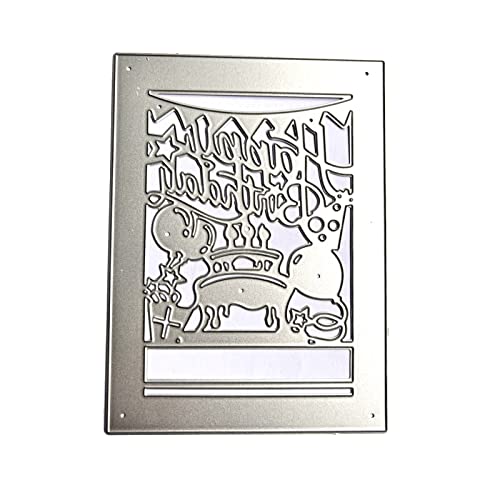 Rechteckige Happy Birthday Ballon-Prägeschablone aus Metall für Scrapbooking, Papier, Kartenalbum Rechteckige Happy Birthday Ballon-Prägeschablone aus Metall für Scrapbooking, Papier, Kartenalbum von yanwuwa