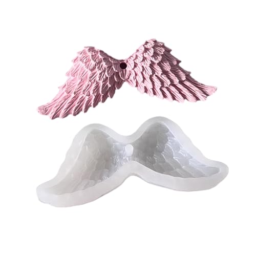 Silikonform mit Flügelanhängern zur Schmuckherstellung, lebensmittelecht, flexibel, wiederverwendbar, Bastelwerkzeug mit künstlerischem Flügel-Design Silikonform mit Flügelanhängern zur Schmuckherstellung, lebensmittelecht, flexibel, wiederverwendbar, Bastelwerkzeug mit künstlerischem Flügel-Design von yanwuwa