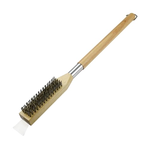 yanwuwa Professionelle Pizzaofenbürste mit abnehmbarem Griff, Stahlborsten für Grills, Reinigung, Pizzastein, effizienter Schrubber, ergonomischer Holzgriff, Küchenreinigungsbürste yanwuwa Professionelle Pizzaofenbürste mit abnehmbarem Griff, Stahlborsten für Grills, Reinigung, Pizzastein, effizienter Schrubber, ergonomischer Holzgriff, Küchenreinigungsbürste von yanwuwa