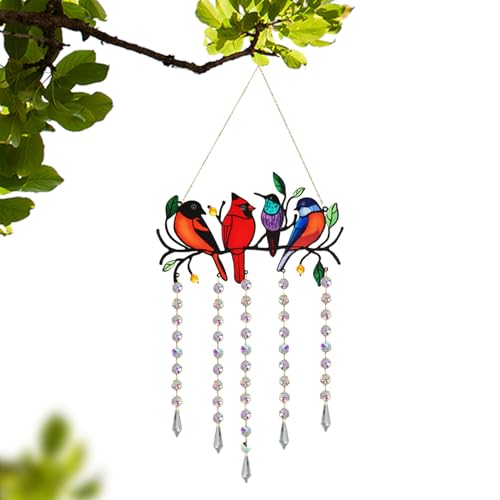 yanzisura Buntglas-Fensterdekoration, Buntkristall-Vogel-Lichtfänger, reflektierende Ornamente für Wohnzimmer, Schlafzimmer, Küche, Tür, Baum, , Terrasse, , Hof, Balkon, Hinterhof yanzisura Buntglas-Fensterdekoration, Buntkristall-Vogel-Lichtfänger, reflektierende Ornamente für Wohnzimmer, Schlafzimmer, Küche, Tür, Baum, , Terrasse, , Hof, Balkon, Hinterhof von yanzisura