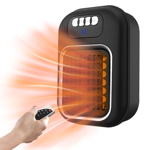 yanzisura Elektrische Raumheizer Für Innenbereich,Elektrischer Raumheizer Wandmontage - LED Display Leiser Ventilator Mit Fernbedienung Für Wohnheim Badezimmer Haushalt Kleinen Raum yanzisura Elektrische Raumheizer Für Innenbereich,Elektrischer Raumheizer Wandmontage - LED Display Leiser Ventilator Mit Fernbedienung Für Wohnheim Badezimmer Haushalt Kleinen Raum von yanzisura