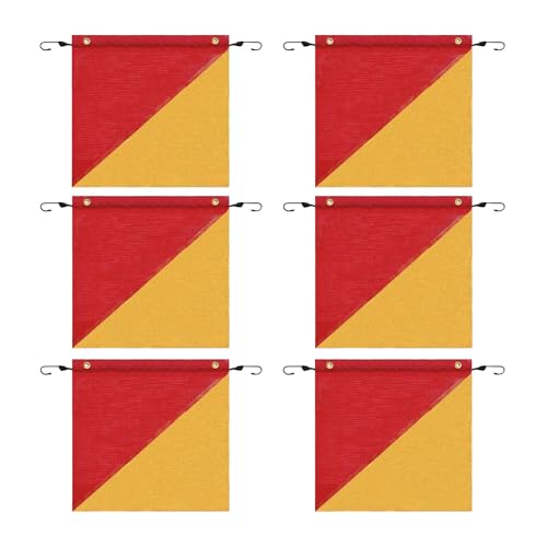 yanzisura Flagge für LKW - Übergroße Lastflaggen mit elastischer Schnur - wetterfestes Banner, 45,7 x 45,7 cm hohe Sichtbarkeit, Schild für Abschleppfahrzeug, Transport, LKW-Ladung von yanzisura