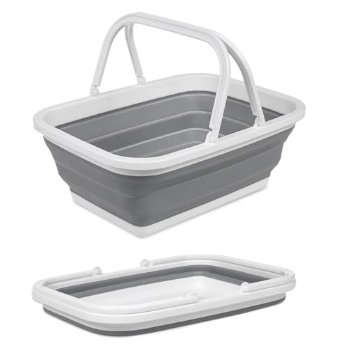 yanzisura Fußbad Für Den Pool-Einstieg - Fußspültrog Für Pool | rutschfeste Zusammenklappbare Wanne Zum Einweichen Waschen Pediküre Terrasse Garten Außenbereich von yanzisura