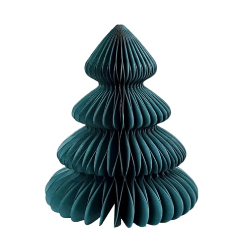 yanzisura Honigkamm-Weihnachtsbaumschmuck – Papier-Honigkamm-Dekorationen für Weihnachten, bunt, niedlich, Festival-Dekoration, Tafelaufsätze für Esstisch, Party, Urlaub, Zuhause, Bücherregal von yanzisura