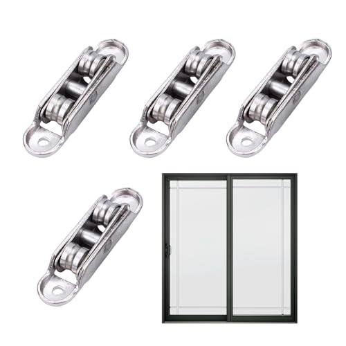 yanzisura Türrolle | Riemenscheibe für | Leise Zinklegierung Doppelrad Roller Winkelverstellbare Hardware für Terrasse Schlafzimmer Arbeitszimmer Balkon yanzisura Türrolle | Riemenscheibe für | Leise Zinklegierung Doppelrad Roller Winkelverstellbare Hardware für Terrasse Schlafzimmer Arbeitszimmer Balkon von yanzisura