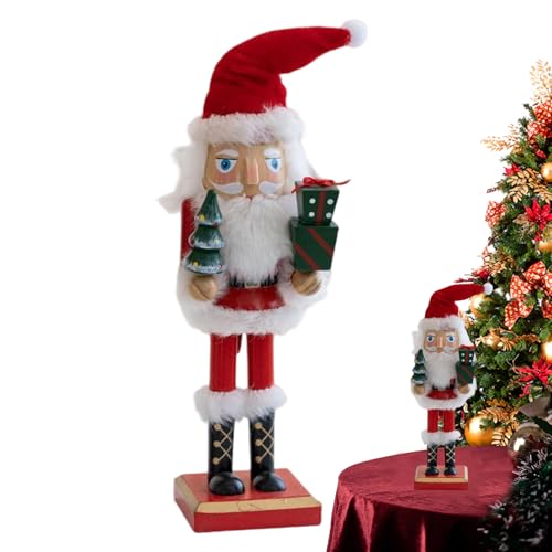 yanzisura Weihnachtliche Nussknacker-Figur – 27 cm großer Nussknacker aus Holz, saisonale Dekoration, Tischdekoration für Vitrine, Schule, Zuhause, Büro, Hoteleingang yanzisura Weihnachtliche Nussknacker-Figur – 27 cm großer Nussknacker aus Holz, saisonale Dekoration, Tischdekoration für Vitrine, Schule, Zuhause, Büro, Hoteleingang von yanzisura