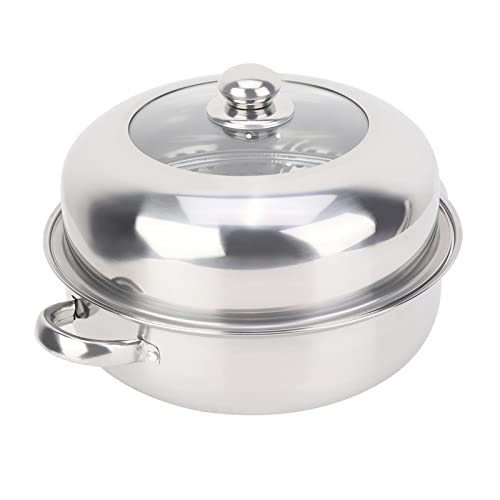 28CM Edelstahl Single Layer Steamer Pot Set, Suppentopf Hotpot Food Pot Haushaltskochen, Dampfkochgeschirr von yaogohua