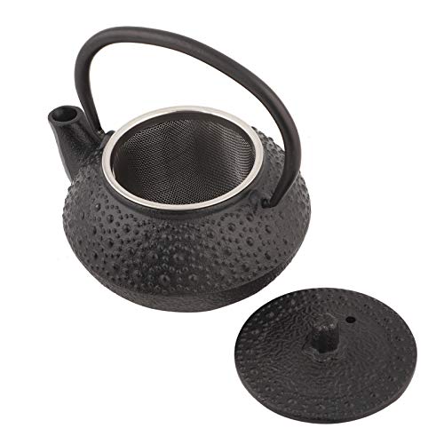 Teekanne aus Gusseisen, 0,3 l Rindrop-Kesselkessel-Set für Heimdekorationen für lose Blätter und Teebeutel, Teekessel beschichtet von yaogohua