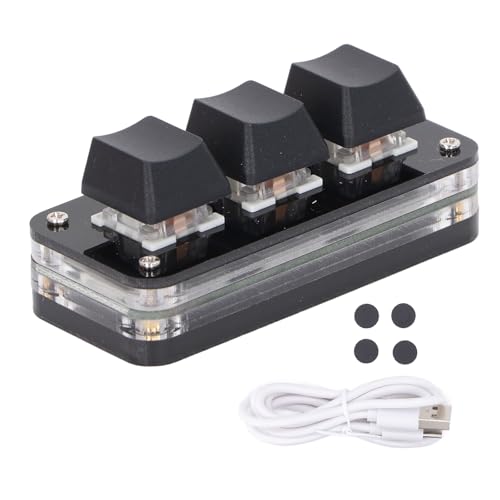 yaogohua 3 Key Mini Keypad Programmable Industrial USB Gaming Keypad RGB Light for Gaming Office Music Control yaogohua 3 Key Mini Keypad Programmable Industrial USB Gaming Keypad RGB Light for Gaming Office Music Control von yaogohua