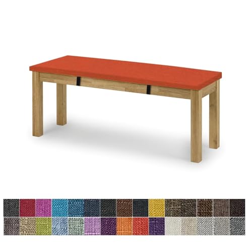 yaoumeo Bankauflage Sitzkissen,Bankkissen,90x40x5cm Gartenbank Auflage,Waschbar-Abnehmbarem,Mehrere Farbgrößen Verfügbar(Orange Rot) von yaoumeo