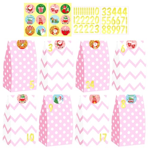 yasoe 24 Stück Weihnachtstüten, Weihnachtstüten, Weihnachtsgeschenktüten, Süßigkeiten-Buffet, Papiertüten für die Weihnachtsfeiertage yasoe 24 Stück Weihnachtstüten, Weihnachtstüten, Weihnachtsgeschenktüten, Süßigkeiten-Buffet, Papiertüten für die Weihnachtsfeiertage von yasoe