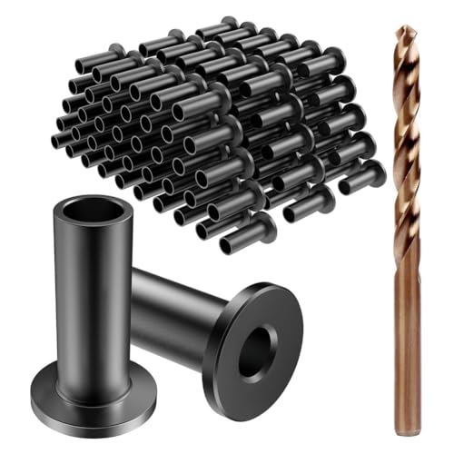 yasoe 50er-Pack Schutzhülsen Aus Edelstahl für 1/8, 5/32 oder 3/16 Deckkabelgeländer, für -/Verbundpfosten von yasoe
