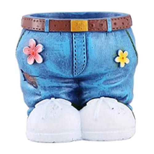 yasoe Blumentöpfe für Den Innenbereich, Einzigartiger Jeansrock, Blumentöpfe Aus Kunstharz, Kunstharz, Pastoraler Stil, Pflanzgefäß für Den Innen- und Außenbereich, B yasoe Blumentöpfe für Den Innenbereich, Einzigartiger Jeansrock, Blumentöpfe Aus Kunstharz, Kunstharz, Pastoraler Stil, Pflanzgefäß für Den Innen- und Außenbereich, B von yasoe