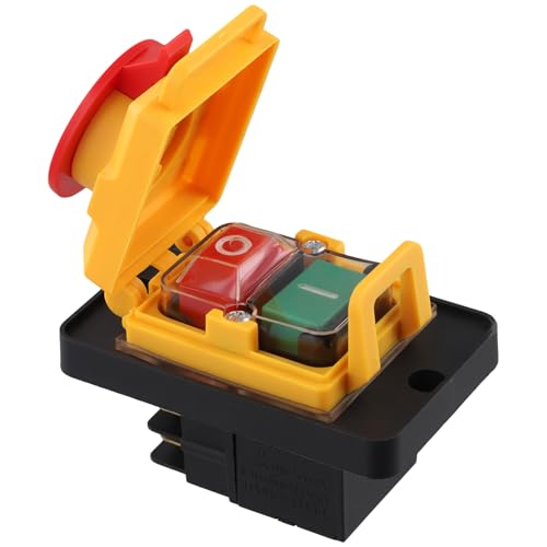 yasoe Elektromagnetischer Schalter, Magnetknopfschalter KJD12 16A 250V Unterspannungs-Überlastschutzschalter für Elektrowerkzeuge von yasoe