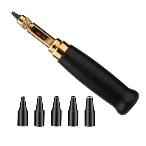 yasoe Gürtellocher,Auswechselbarer Locher,Geeignet für Leder,Papier,Gürtellocher,Bindewerkzeug mit Holzgriff Schwarz yasoe Gürtellocher,Auswechselbarer Locher,Geeignet für Leder,Papier,Gürtellocher,Bindewerkzeug mit Holzgriff Schwarz von yasoe