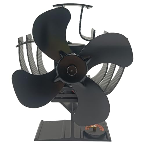 yasoe Holzofenventilator, Wärmebetriebener 4-Blatt-Kaminventilator für/Kamin/Holzbrenner, 60-Grad-Ventilator mit Schüttelköpfen yasoe Holzofenventilator, Wärmebetriebener 4-Blatt-Kaminventilator für/Kamin/Holzbrenner, 60-Grad-Ventilator mit Schüttelköpfen von yasoe