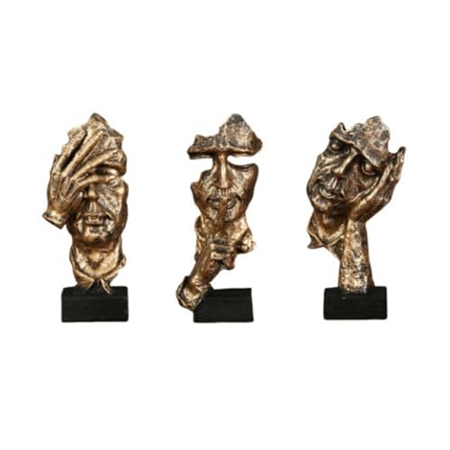 yasoe Statue, Abstrakte Harz-Desktop-Ornamente, Skulptur, Miniaturfiguren, Gesicht, Charakter, Nordisches Kunsthandwerk, Büro, Zuhause A von yasoe