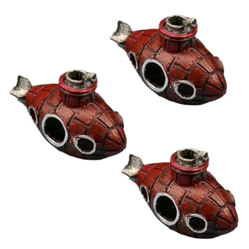 yasoe U-Boot-Ornamente Aus Kunstharz, Unterschlupf für Fische und, Landschaftsbau-Zubehör, Geeignet Als Dekoration für Aquarien A yasoe U-Boot-Ornamente Aus Kunstharz, Unterschlupf für Fische und, Landschaftsbau-Zubehör, Geeignet Als Dekoration für Aquarien A von yasoe
