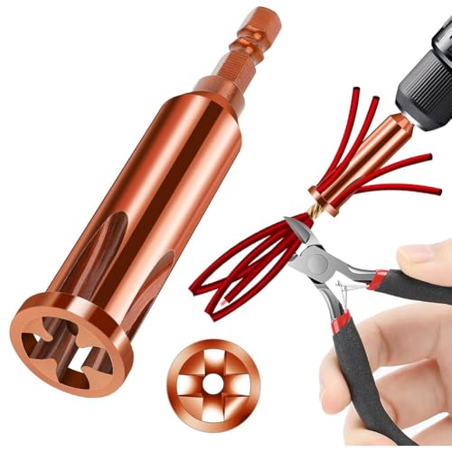 yasoe Universelles Drahtverdrillwerkzeug, Kabelabisolierer und Drahtverdrillwerkzeug zum Abisolieren und Verdrillen Von Kabeln, Angetrieben Durch Bohrmaschine yasoe Universelles Drahtverdrillwerkzeug, Kabelabisolierer und Drahtverdrillwerkzeug zum Abisolieren und Verdrillen Von Kabeln, Angetrieben Durch Bohrmaschine von yasoe