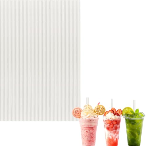 Strohhalme Papier Weiß,Papierstrohhalme Einweg 100 stück Trinkhalme Biologisch Abbaubare Cocktail Strohhalme 20cm Drinking Straws für Geburtstag, Hochzeit, Weihnachten, Babyparty, Feier und Party von yayafunfun