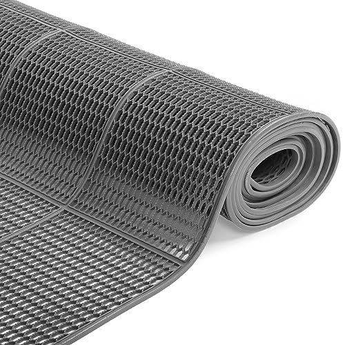 Antirutschmatte 300x90cm Bodenmatte 4mm Dicke Drainagematte Perforiert Gummimatte Bodenmatten Zur Verwendung in Nassbereichen Küchen, Schwimmbad, Restaurants Garagen, Durchgänge Flure Sauna Matten von ybaymy