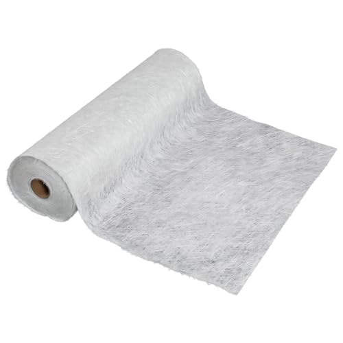 ybaymy Fiberglasgewebe 450g/m² Glasfasermatte Fiberglas 1 * 10M Teppich aus Fiberglas for Epoxy Resin and Polyester Resin Glasgewebe Glasfaser für Reparatur Boot Pool Wanne Autos Dächer von ybaymy