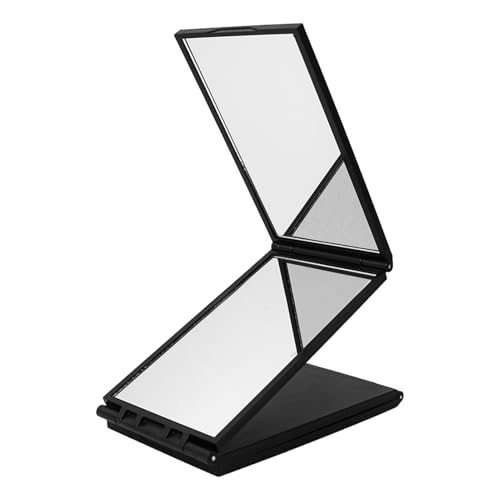 4-Wege-Spiegel | Trifold Styling Spiegel-Set | Portable Desktop-Spiegel mit 360 ° View Panels und stabilen Ständer für detaillierte Frisuren | Ideale Multi-Winkel-Pflegestation für Frisuren 4-Wege-Spiegel | Trifold Styling Spiegel-Set | Portable Desktop-Spiegel mit 360 ° View Panels und stabilen Ständer für detaillierte Frisuren | Ideale Multi-Winkel-Pflegestation für Frisuren von ycezw